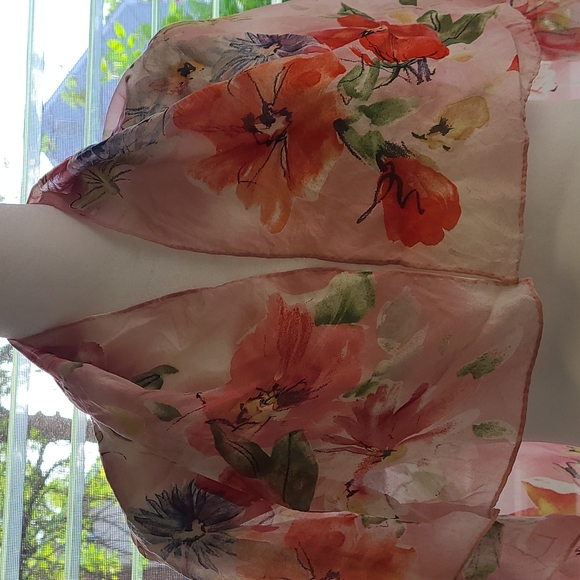 Ralph Lauren Vintage 1950s Flower Scarf - Picture 4 of 7